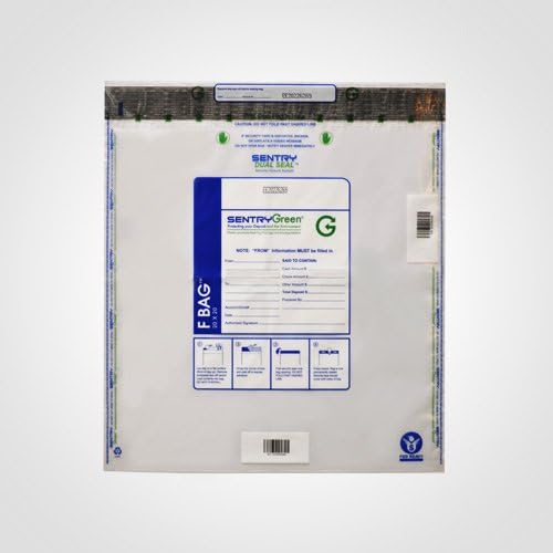 20x20 Inches Clear Plastic Large Cash in Transit Deposit Bag (Package of 50)