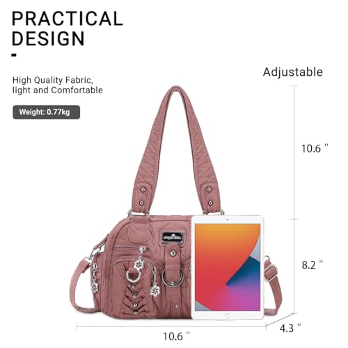 Image of Angel Kiss Small Purse Handbag for Women Crossbody and Shoulder Bags Multipocket Soft Hobo Purses
