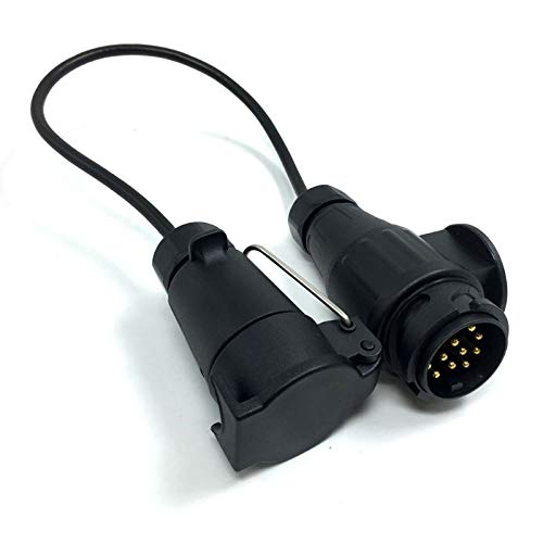 1 Pc 7 Pin to 13 Pin Trailer Adapter Lead Converter with Cable Wiring Connector 12V Plug Socket Vehicle Car Accessories