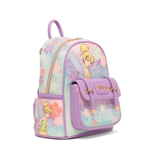 Image of Wondapop Disney Tinker Bell Never Grow Up 11 inch Vegan Leather Mini Backpack