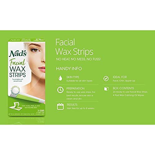 Nads Facial Wax Strips Size 24Ct Nads Facial Wax Hair Removal Strips 24Ct #TOP2