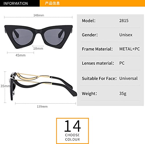 Lunettes œil de chat pour femme avec petits cadres transparents - 3