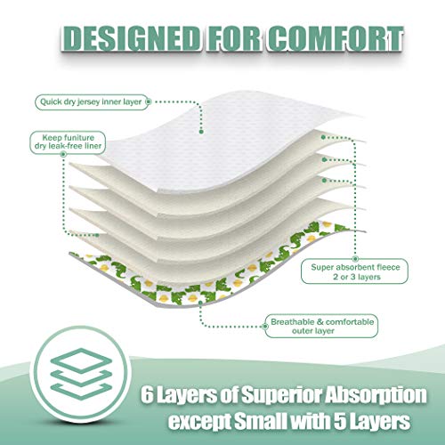 Image of wegreeco Luxury Washable Reusable Dog Diapers (Stylish Pattern) - Female Dog Diapers, Doggie Diapers, 3 Pack (Fancy, Extra Large)