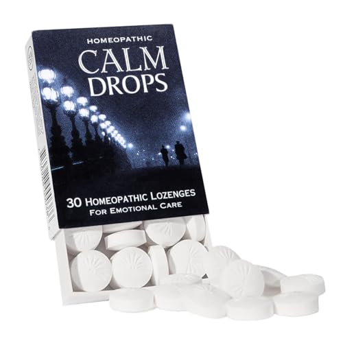Historical Remedies Calm Drops Homeopathic Lozenges (1 Pack)| Natural Care for Emotional Stress Relief Vegan & Gluten-Free Organic Vanilla Flavor Drops to Promote Relaxation and a Sense of Calm