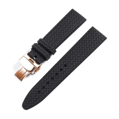 Pulsera de caucho 21mm compatible con Chopard de diseño deportivo 6