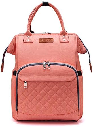 Double Shoulder Mummy Bag Multi-Function Large Capacity Mother Package Maternal and Child Package Out Diaper Bag Orange Pink Code