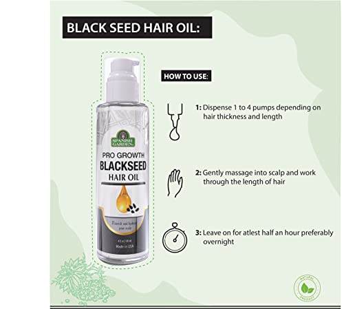 Black Seed Oil Natural Hair Growth Soft Long Silky And Hydrated Nourishment For All Hair Types. For Baldness And Thinning Hair #TOP5