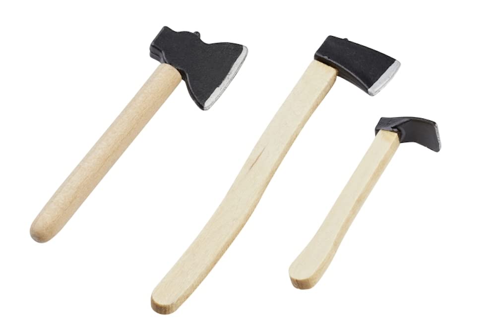 HobbyfunMiniature Hatchet Set, 4-7 cm, 3-Piece