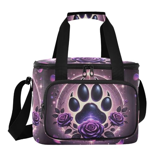 Boîte à déjeuner isotherme Paw Rose Violet sac repas homme