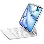 ESR for iPad Air 13 Inch Case Keyboard M4/M3/M2 (2026/2025/2024) & iPad Pro 12.9 inch (6th/5th/5th/3rd) Magic Keyboard, Easy-Set Floating Cantilever Stand, Precision Trackpad, Rebound Series, White