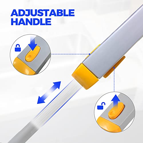 Holikme 4 In 1 Bottle Brush Cleaning Brush, Adjustable Handle Multifunctional Bottle Cleaner For Washing Sport Bottle, Mug, Cup Cover, Baby Bottle Cap, 2 Pack, White #TOP2