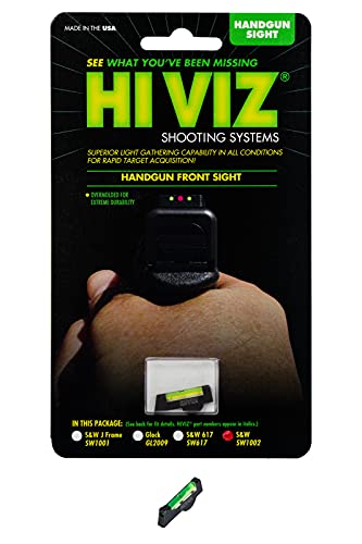 HIVIZHiViz Smith & Wesson Overmolded Fiber Optic Front Sight (Green)