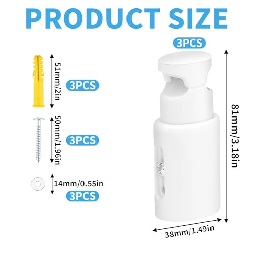 3 Stück Heizkörper Montagehalterung, Halterung für Badheizkörper, Handtuchheizkörper Montagehalterung mit Einstellbarer Abstand für Gerade Oder Gebogene Badezimmerheizkörper