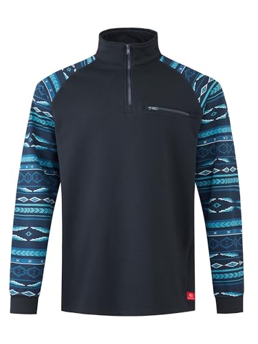 Image of VANDISI FR Hoodies for Men 12oz 1/4 Zip Pullover Flame Resistant Sweatshirt