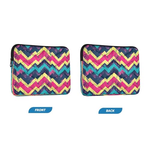 Funda para portátil 13-14 pulgadas con patrón zigzag miniatura 2