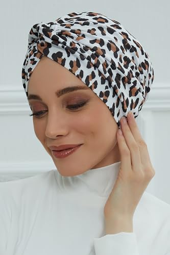 Aisha's Design Maharajah Instant Turban Hijab for Women Headwrap Lightweight Headscarf Modest Headwear for Women Indigo2