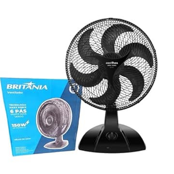 Ventilador Britânia 40cm Grande 3 Velocidades 150W Turbo 127V Mesa e Parede