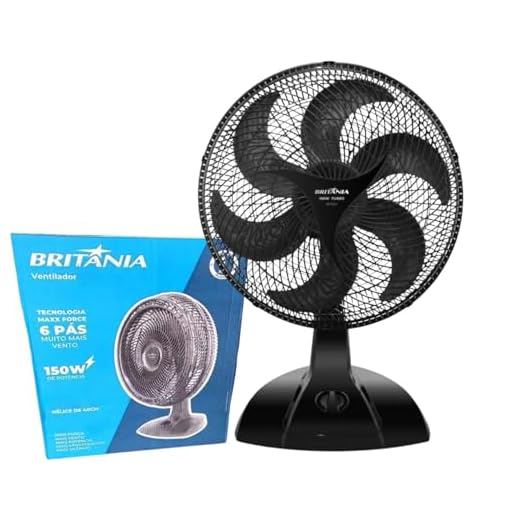 Ventilador Britânia 40cm Grande 3 Velocidades 150W Turbo 127V Mesa e Parede