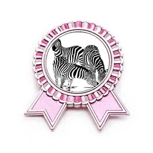 Broche animal Pintos rose taille M pour personnaliser une tenue unie