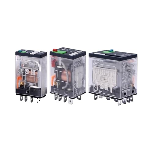 Relé de potencia RPM22BD compatible con RPM12BD RPM22P7 RPM12P7 y zócalo RPZF4 para cuadro eléctrico