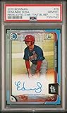 2015 Bowman Chrome Rookie Auto Edmundo Sosa Twitter Refractor #1/3 PSA 10 - Baseball Slabbed Rookie Cards