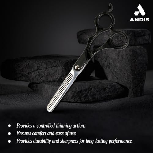 Andis 80645 6.5in Thinning Shears, Right-Handed, Stainless Steel - image 4