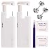 KAIQIKAIXI 2Pcs Ear Piercing Kit Automatic And Painless Ear Nail Gun Disposable Aseptic Household Ear Piercing Gun Portable Ear Piercing Gun Group Ear Piercing Tools (5mm, Silver)