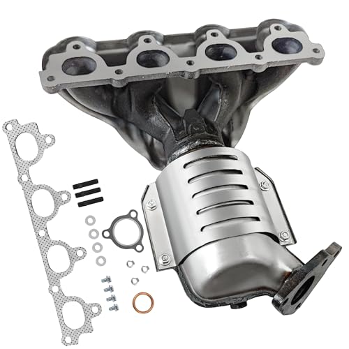 FortunaFlow Catalytic Converter Compatible with Honda Civic LX/HX/DX/CX 1996 1997 1998 1999 2000,Del Sol 1996 1997 1.6L L4 Front Position Replace 642597, 674439(EPA Compliant high flow standard)