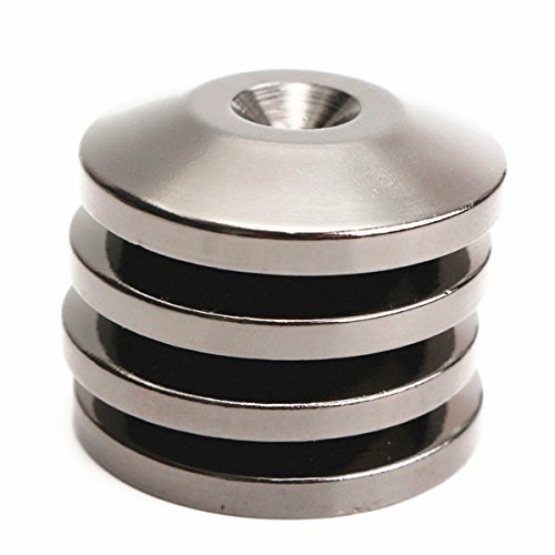 image for Facmogu 8 PCS Black Speaker Spikes Floor Protectors Shoes Mats 5x25mm 