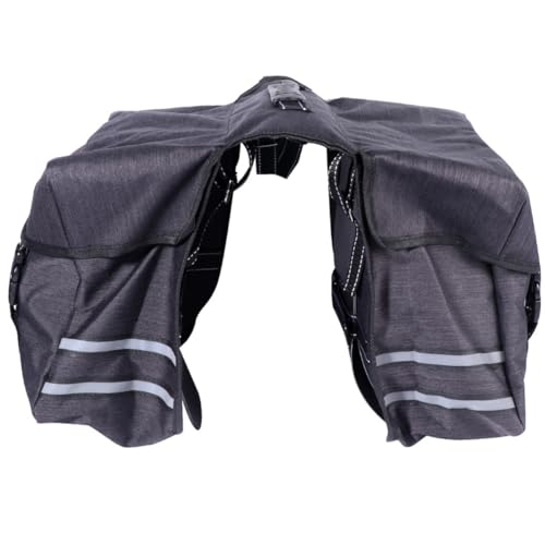 Garneck Bolsa para Bicicleta de Montaña de Poliéster Negro Capacidad de 25l y Bolsillos Laterales Adecuado para Ciclismo Outdoor
