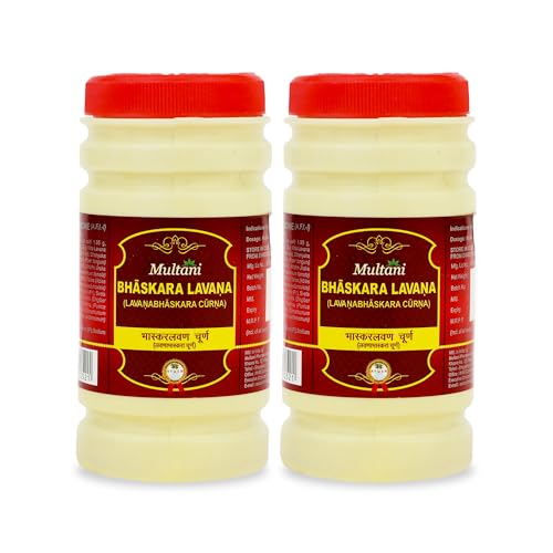 Image of Multani Lawan Bhaskar Churna (Pack of 2) 120gm each | Useful In Digestion,Flatulence, Gastritis, Gulma, Piles, and Loss Of Appetite | Ayurvedic Remedy | Herbal Supplement