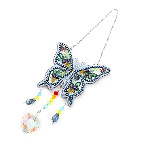 Hyg 3 Pieces Diamond Painting Wind Chime, Diy Diamond Painting Suncatcher For Window, Sun Catchers Indoor Window 5D Diamond #TOP2