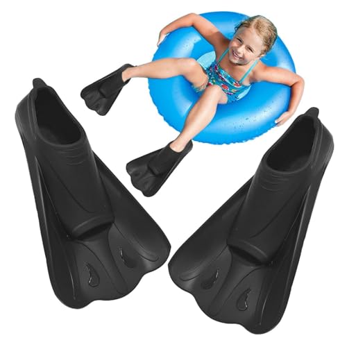 Palmes de natation courtes de voyage en silicone et équipement pour entraînement