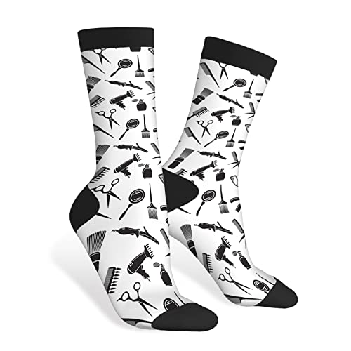 40Cm Calcetines Altos Hombres Duraderos Calcetines De Pantorrilla Cálidos Calcetine Navideños Salón Y Barbería Para Unisex Hombre Uso Multiestación