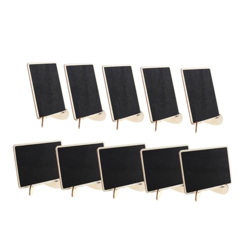 STOBOK 10 Piezas Pizarra Con Letrero De Lugar Mini Letreros De Pizarra Señalización Signos De Boda Junta Mini Carteles De Pizarra Reutilizables Etiquetas Tablas De Embutidos De Madera