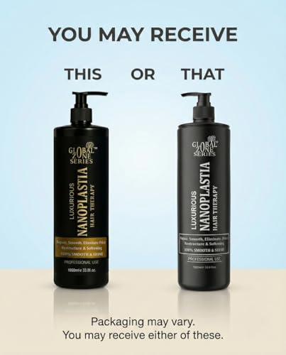 Image of Global Zone Series Premium Nanoplastia Treatment 1000 ml | frizz-free shiny and straight hairs upto 6 months | Professional use (BALCK NANOPLASTIA)