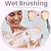 Reallnaive 4 Pc Dry Brushing Body Brush Set with Massage Nodule for Lymphatic Drainage & Dead Skin Removal