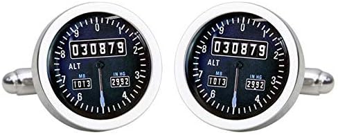 HandmadePersonalised Aeroplane Altimeter Cufflinks