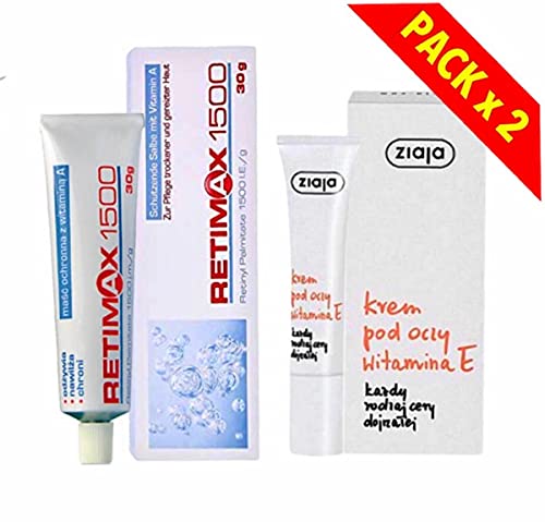 1 x Retimax 1500 Retinol Vitamin A Night Face Cream & 1 x Vitamin E eye cream Anti Ageing Dry Sensitive Healing Anti Wrinkle Eczema Deep Moisturiser DUO HIT ! - Image 3