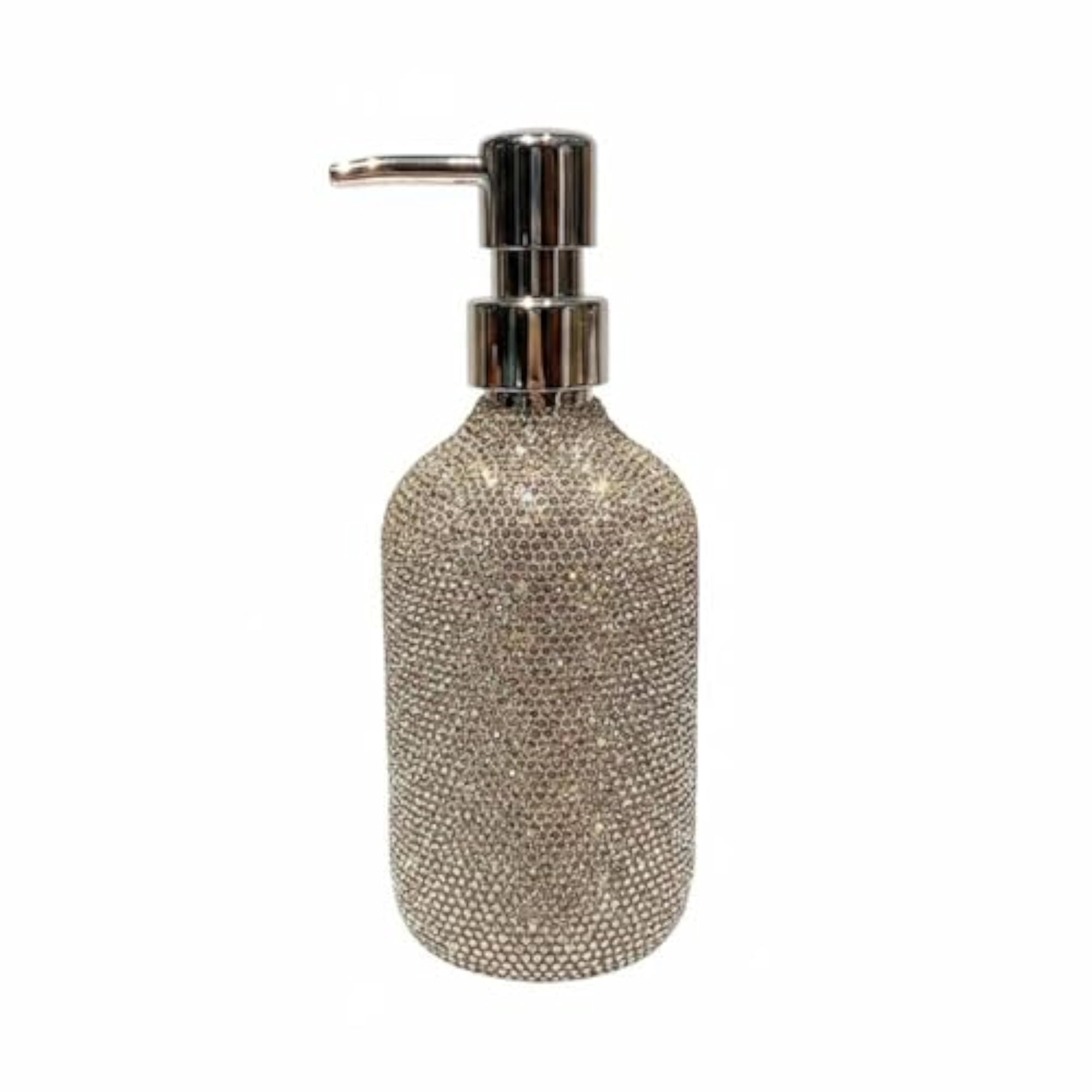Glittering Rhinestone Pump Bottle Dispenser
