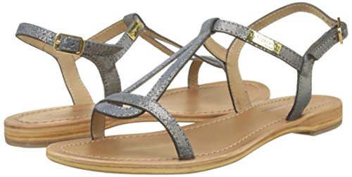 Les Tropéziennes par M. Belarbi Damen HAMAT C11473 Slingback Sandalen, Blau (Marine Irise), 39 EU - 7