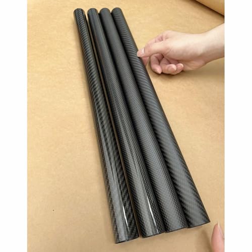 LXYTT Tubo in Fibra di Carbonio, 1PC 3k Tubo in Fibra di Carbonio Twill Opaco OD18 20 21 22 23 24 25 26 27 28 29 30 32 35mm Lunghezza 1000mm Accessori Drone Tubo in Fibra di Carbonio(28x26x1000mm)