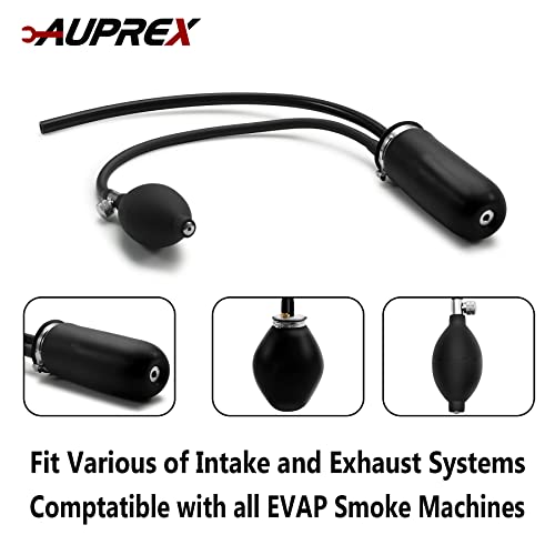 Auprex Universal Easy Intake Adapter, Automotive Smoke Machine Bladder, Pipes Fuel Leakage Detector, Smoke Leak Diagnostic Tester For 12V Vehicles #TOP2