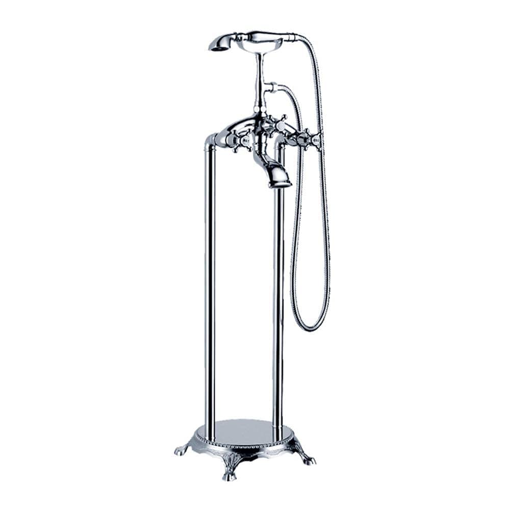 Robinet de baignoire sur pied en laiton idéal pour installer une baignoire îlot vintage