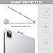 typecase Touch Keyboard Case for iPad Air 11-inch (M3 2025 / M2 2024) & iPad Pro 11(4th/3rd/2nd/1st Gen):Multi-Touch Trackpad,11 Colors Backlight,360°Rotatable,Thin for iPad Air 5th & 4th Gen,Silver