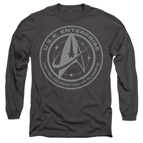 T-Shirt Star Trek Discovery Enterprise Crest pour Homme à Manches Longues
