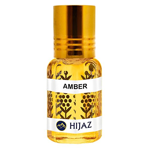 Hijaz Amber Oil Arabian Fragrance Alcohol Free Scented Oil Attar - 3ML