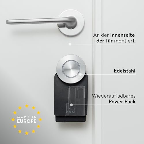 Nuki Smart Lock Pro (2023) 4. Generation, smartes Türschloss mit WLAN und Matter für Fernzugriff...