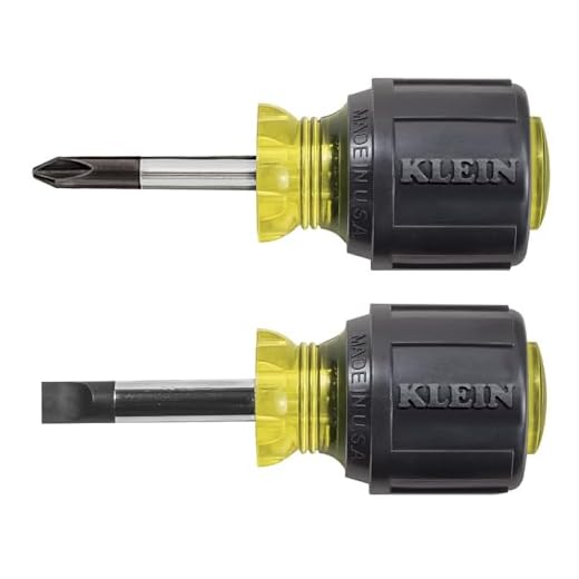 Klein Tools Stubby Screwdriver Set, 2-Piece