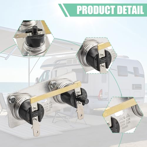Image of 2-Pack 232306 RV Water Heater Thermostat for Suburban Water heaters | Compatible with SW6DE, SW10DE and SW12DE,Maintains Consistent RV Hot Water